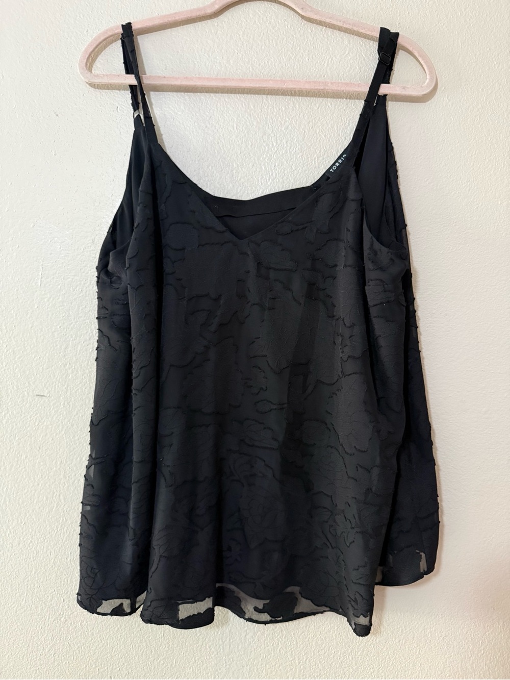 Torrid Black textured  Sleeveless Camisole Top